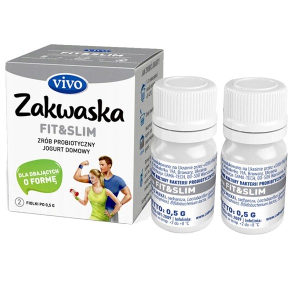 Jogurt domowy VIVO ZAKWASKA FIT&SLIM kultury bakterii 2