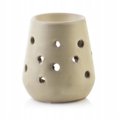 KOMINEK CERAMICZNY na olejki zapachowe woski KROPKI ZIELONY