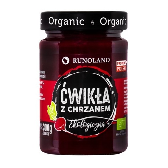 Runoland ĆWIKŁA Z CHRZANEM ekologiczna burak 300G