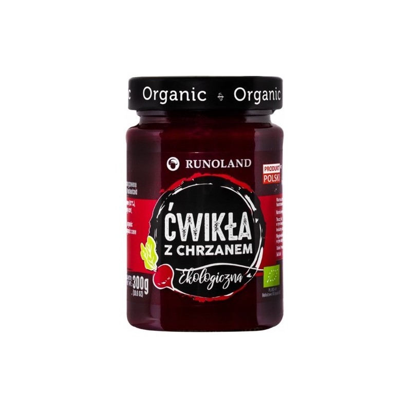 Runoland ĆWIKŁA Z CHRZANEM ekologiczna burak 300G