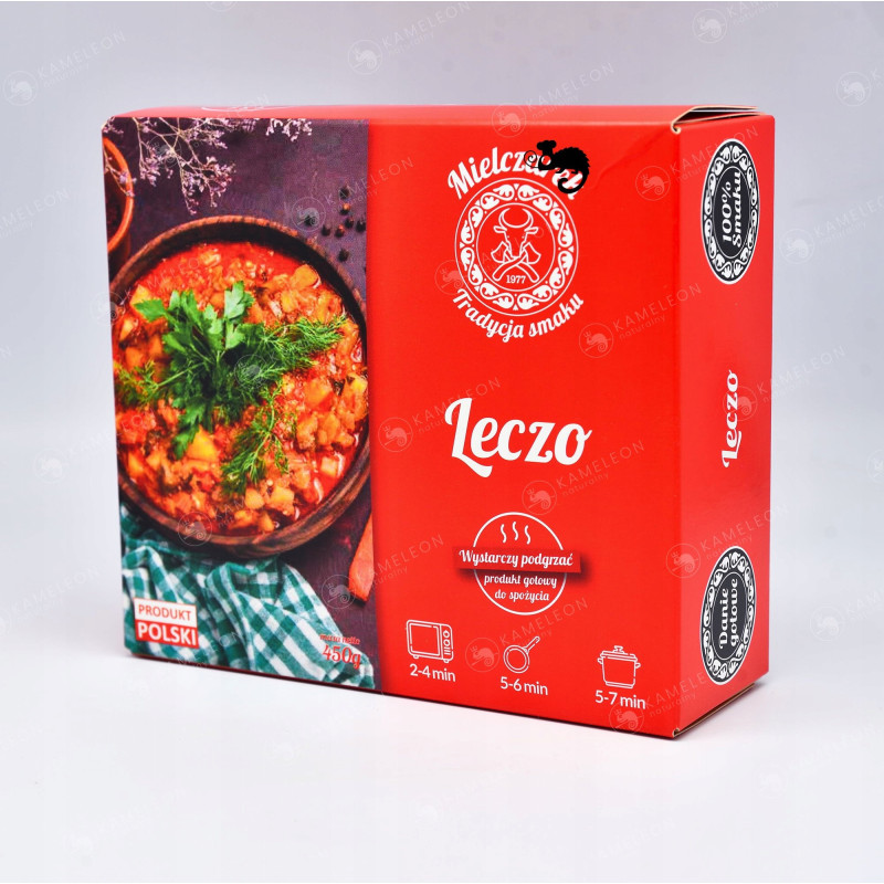LECZO WOLNOGOTOWANE Gotowe danie WYSTARCZ PODGRZAĆ 2 porcje 450G MIELCZAREK