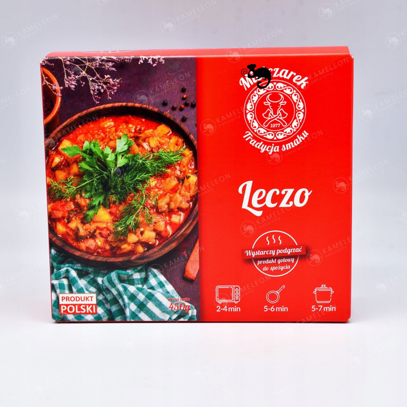LECZO WOLNOGOTOWANE Gotowe danie WYSTARCZ PODGRZAĆ 2 porcje 450G MIELCZAREK
