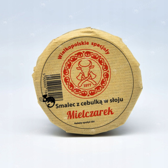 SMALEC Z CEBULKĄ W SŁOJU słoiku SMALCZYK na pieczywo 180G 0,18KG MIELCZAREK