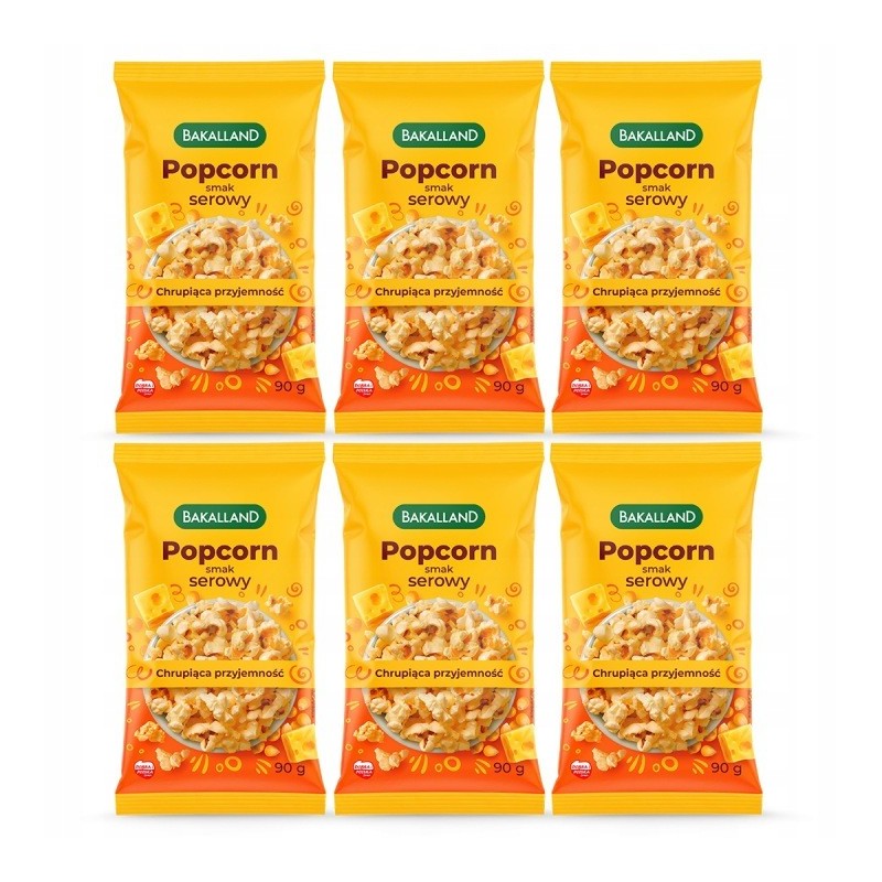 BAKALLAND - POPCORN karmelowy 90g