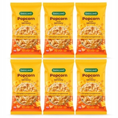 BAKALLAND - POPCORN karmelowy 90g