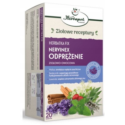 Herbapol NERVOSOL FIX  Melisa Rumianek Lawenda Lipa 20sasz.