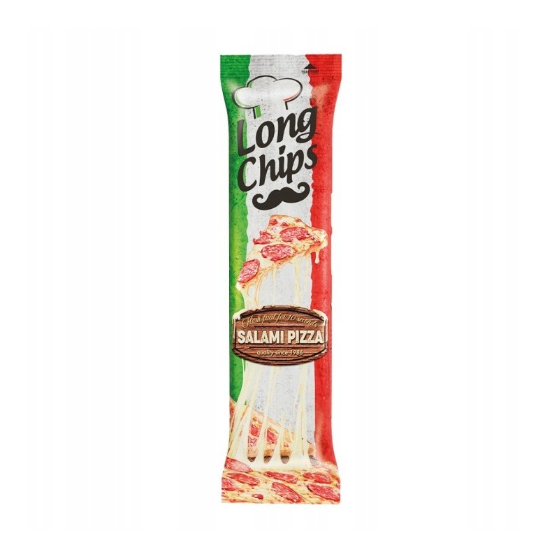 Long Chips CHIPSY ZIEMNIACZANE smak PIZZA Z SALAMI EXTRA