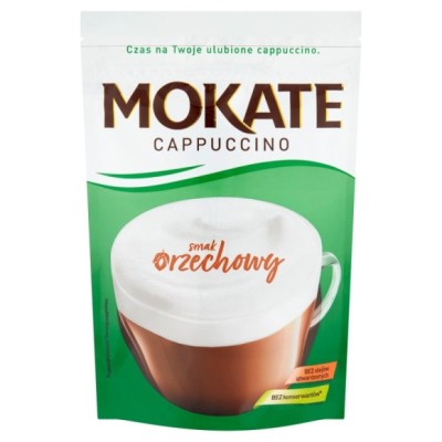 Mokate kawa CAPPUCCINO ORZECHOWE smak orzechowy z pianką