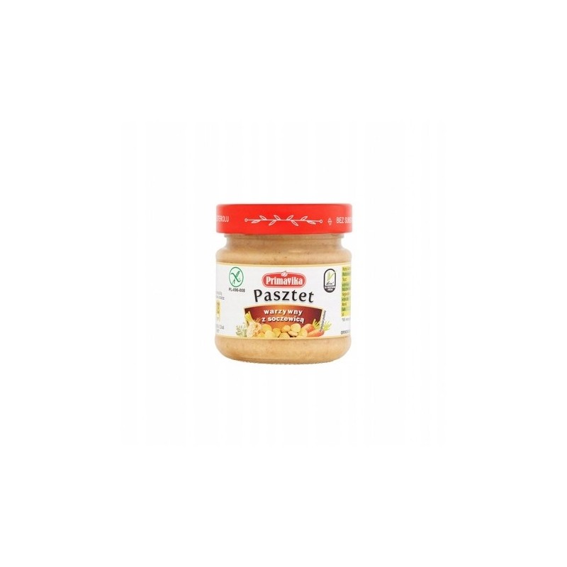 Primavika PASZTET WARZYWNY Z SOCZEWICĄ BEZGLUTENOWY 160G