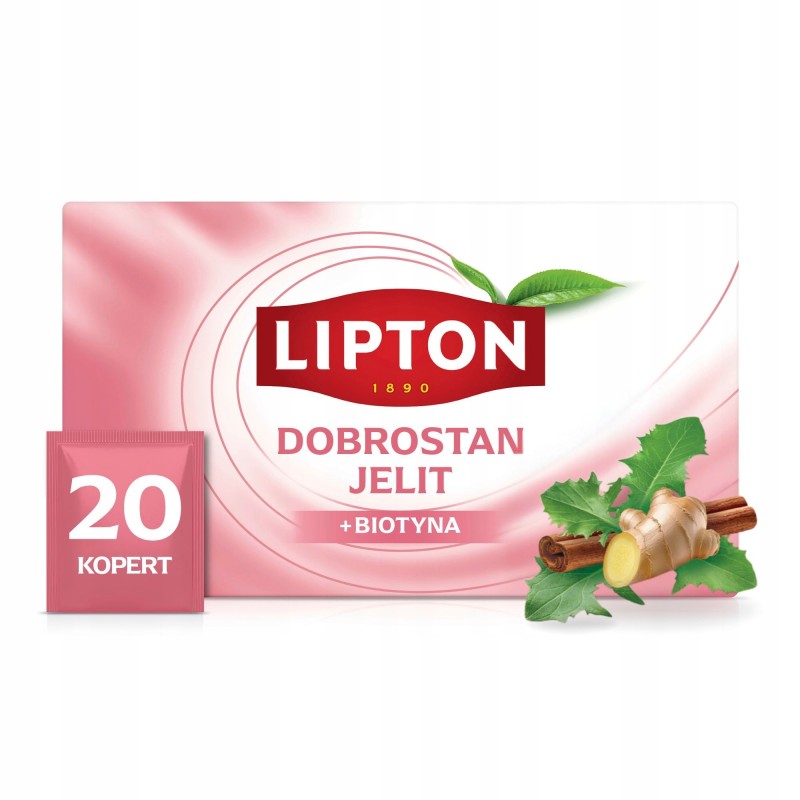 Lipton HERBATA ZIOŁOWA DOBROSTAN JELIT + BIOTYNA mniszek