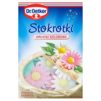 Dr.Oetker STOKRTOKI OPŁATKI JADALNE 8 KWIATKÓW 16 LISTKÓW
