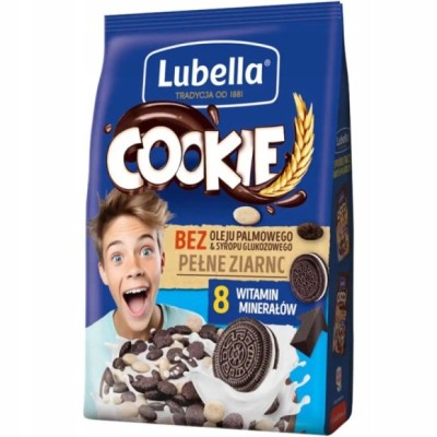 Lubella MLEKOŁAKI COOKIE płatki czekoladowo-waniliowe 200G