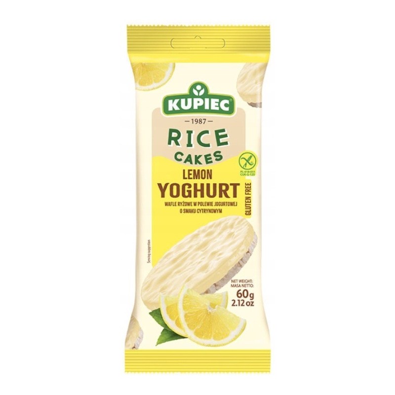 Kupiec WAFLE RYŻOWE W POLEWIE JOGURTOWEJ CYTRYNOWE 60G