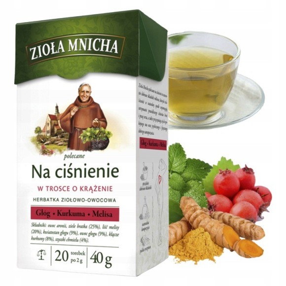 BIG-ACTIVE HERBATA ZIOŁA MNICHA NA CUKIER 20 TOREBEK