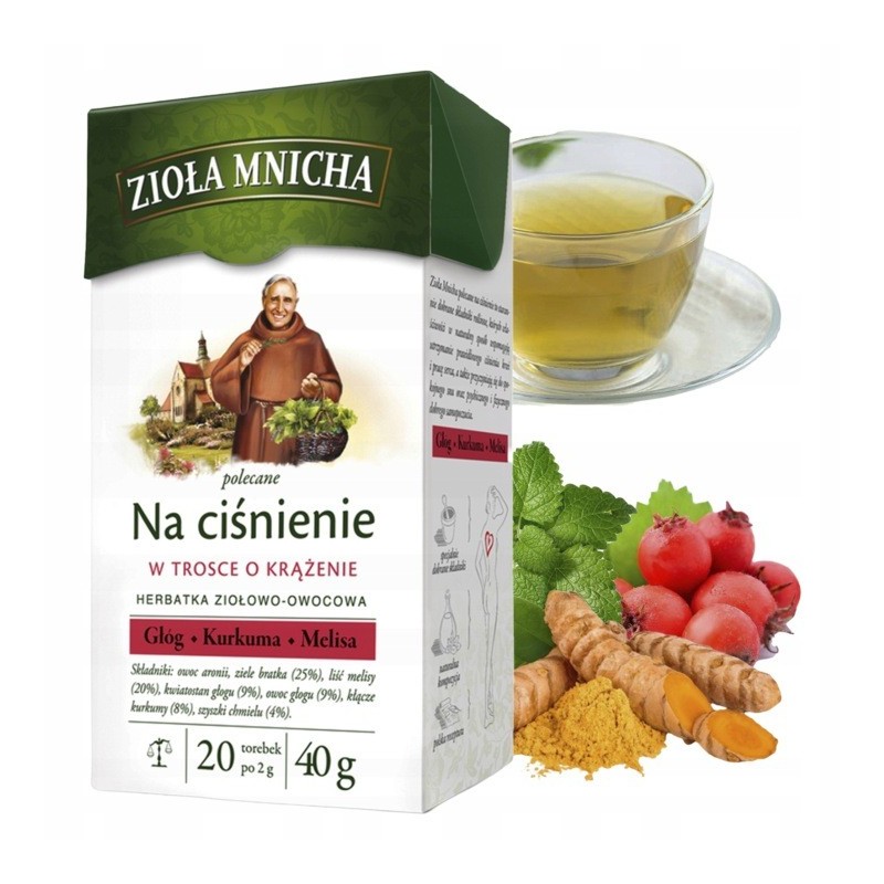 BIG-ACTIVE HERBATA ZIOŁA MNICHA NA CUKIER 20 TOREBEK