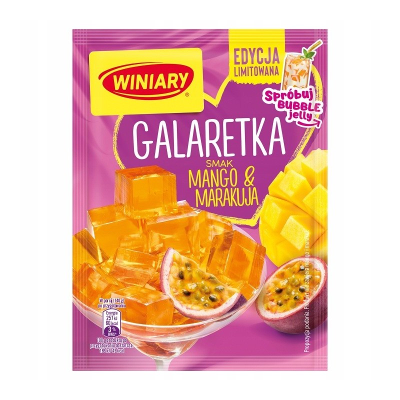Winiary GALARETKA MANGO  I JAŚMIN spróbuj ICED JELLY TEA 54G