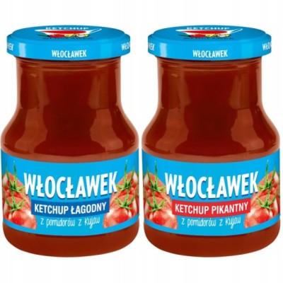 Włocławek KETCHUP PIKANTNY POMIDOROWY 380G
