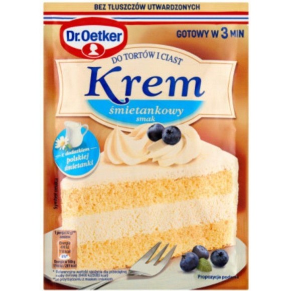 DR. OETKER KREM DO TORTÓW I CIAST SMAK AJERKONIAK 105 G