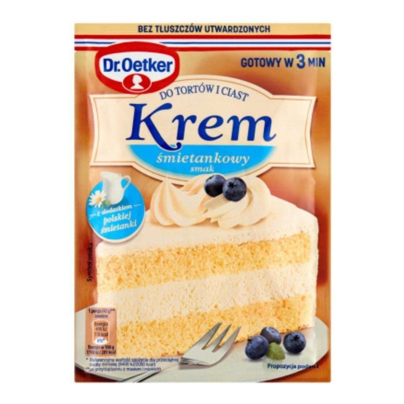 DR. OETKER KREM DO TORTÓW I CIAST SMAK AJERKONIAK 105 G