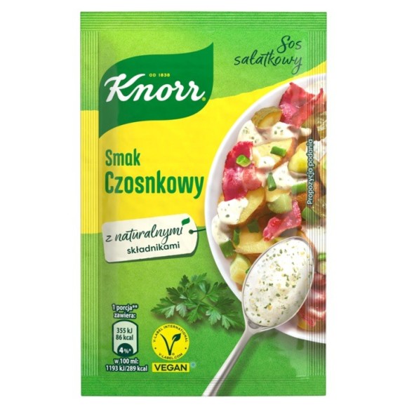 KNORR SOS SAŁATKOWY CZOSNKOWY 8G