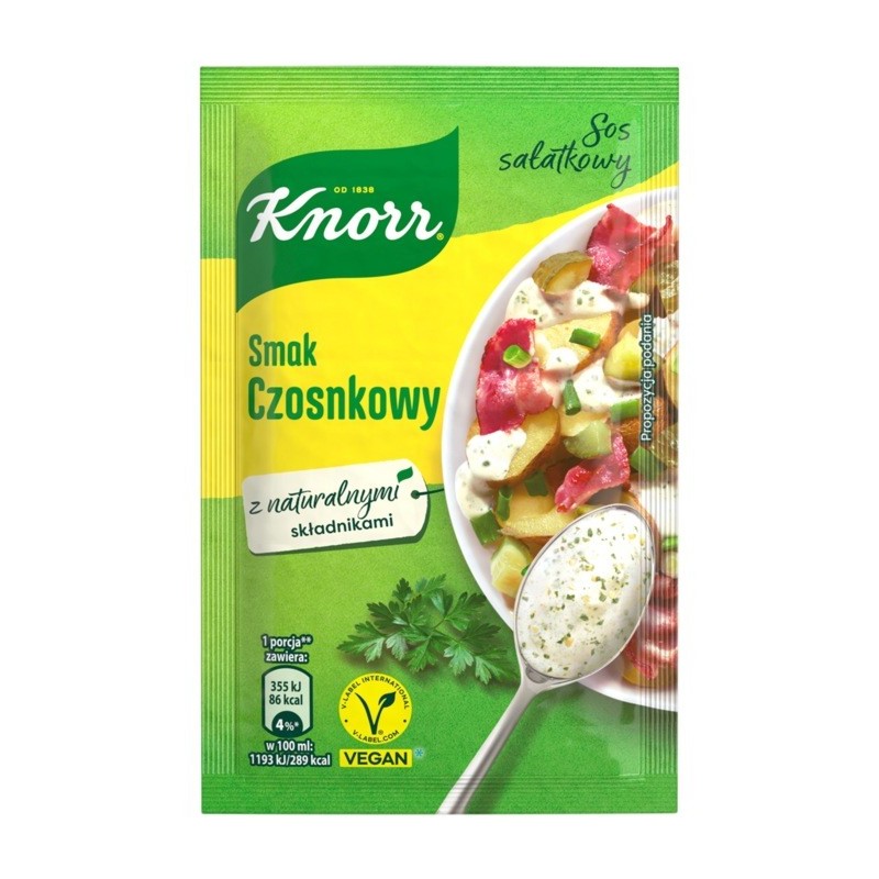 KNORR SOS SAŁATKOWY CZOSNKOWY 8G