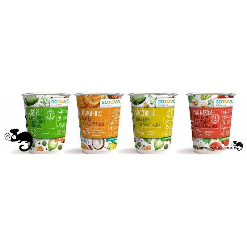 GOTOVO szybkie danie MIESZANKA PUREE MIX Z GROCHU SOCZEWICY CIECIERZYCY 250