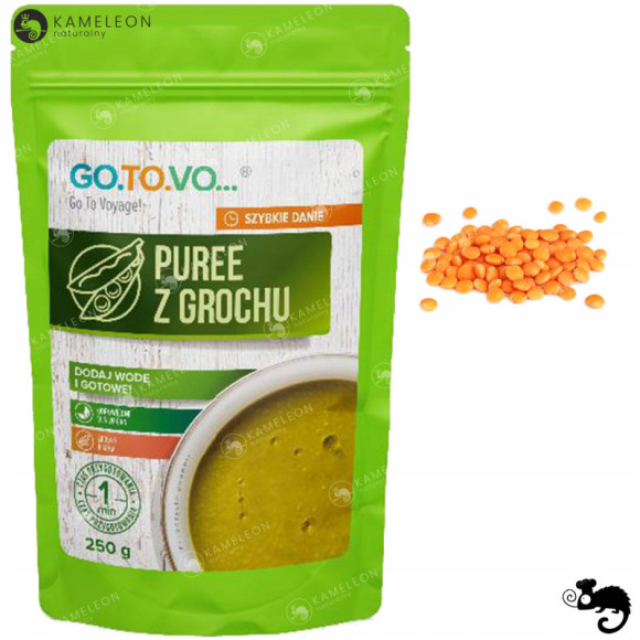 GOTOVO szybkie danie w 1 minutę PURE PUREE Z GROCHU ŻÓŁTEGO 250g 0,25KG GOTOVO szybkie danie w 1 minutę PURE PUREE Z GROCHU ŻÓŁTEGO 250g 0,25KG