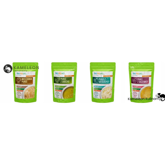GOTOVO szybkie danie w 1 minutę PURE PUREE Z GROCHU ŻÓŁTEGO 250g 0,25KG GOTOVO szybkie danie w 1 minutę PURE PUREE Z GROCHU ŻÓŁTEGO 250g 0,25KG