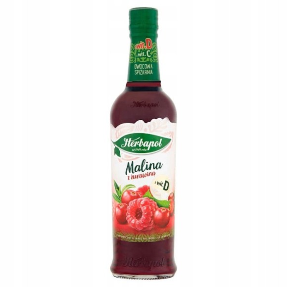 HERBAPOL  SYROP OWOCOWA SPIŻ. MALINA Z ŻURAWINĄ 420ML