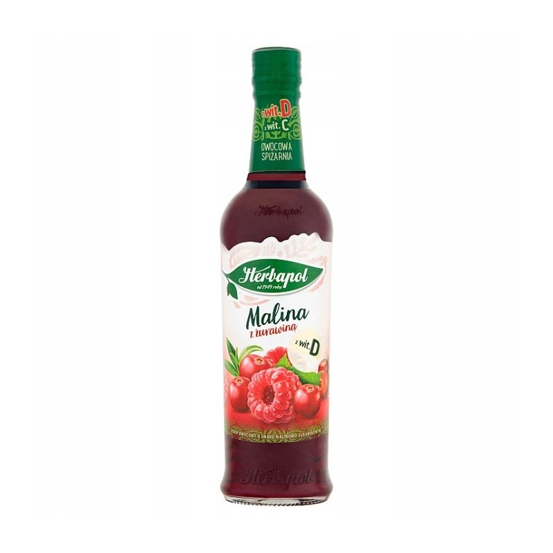 HERBAPOL  SYROP OWOCOWA SPIŻ. MALINA Z ŻURAWINĄ 420ML