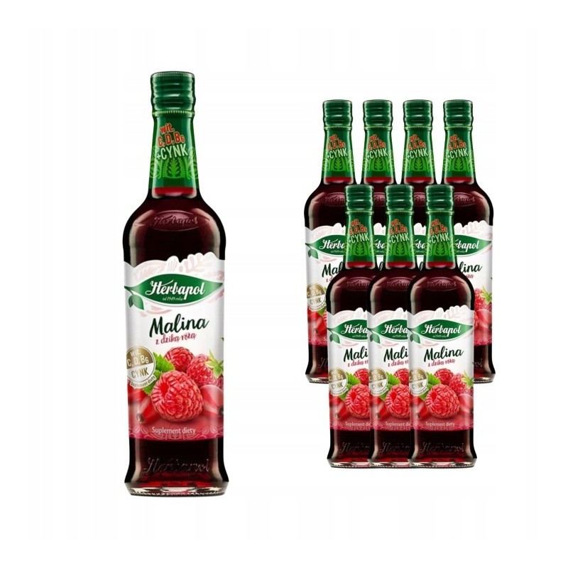 HERBAPOL  SYROP OWOCOWA SPIŻ. MALINA Z JEŻYNAMI 420ML