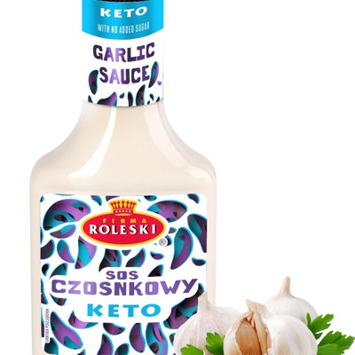 Roleski SOS CZOSNKOWY KETO bez cukru PROSTY SKŁAD 300G