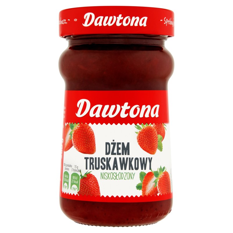 DŻEM TRUSKAWKOWY Z TRUSKAWEK o obniżonej zawartości cukrów