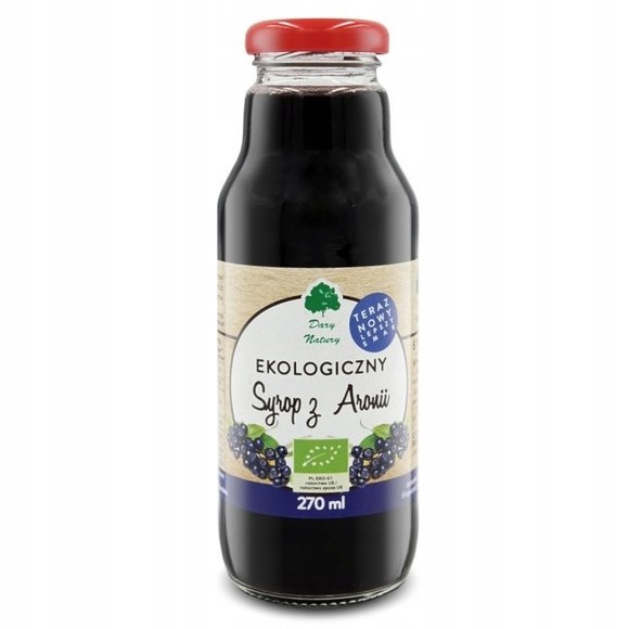 SYROP Z ARONI do herbaty EKO 270ml DARY NATURY wsparcie