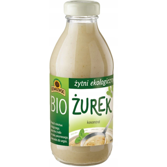 BIO ekologiczny eko ŻUREK ŻYTNI KONCENTRAT ŻURU 320ML na 0,9L KOWALEWSKI BIO ekologiczny eko ŻUREK ŻYTNI KONCENTRAT ŻURU 320ML na 0,9L KOWALEWSKI