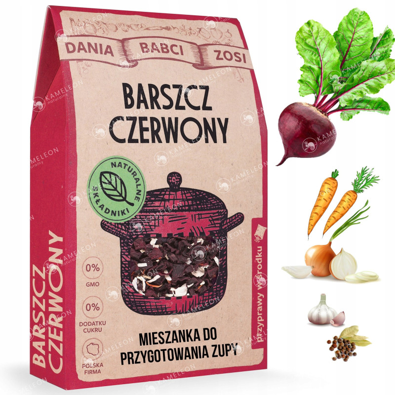 DANIA BABCI ZOSI ZUPA BARSZCZ CZERWONY naturalny BEZ GLUTENU wegetariański