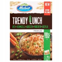 Melvit TRENDY LUNCH RYŻ VERMICELLI GROSZEK MARCHEW BAZYLIA