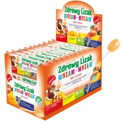 LIZAK z WITAMINAMI C i D MANGO 40 sztuk STARPHARMA Bez