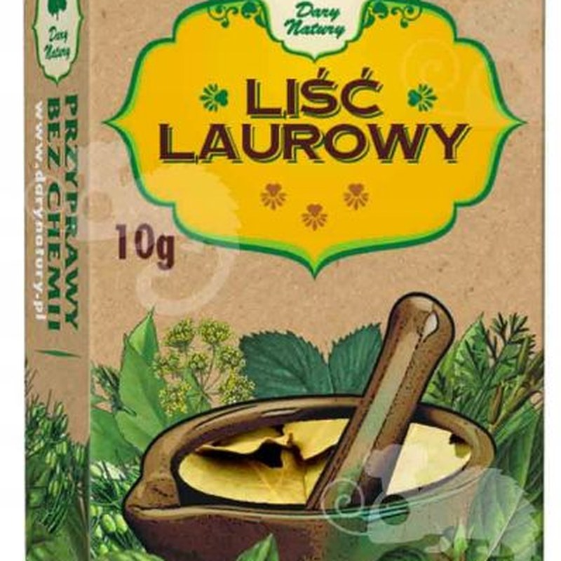 LIŚĆ LAUROWY przyprawy bez chemii 10g DARY NATURY