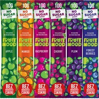 FRUIT MOOD batonik owocowy BEZ DODATKU CUKRU 10g MIX 6