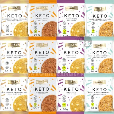 Frank&oli miękkie ciasteczko KETO BEZ CUKRU GLUTENU mix