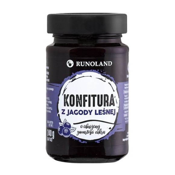 Runoland KONFITURA Z JAGODY LEŚNEJ  niskosłodzona 240g