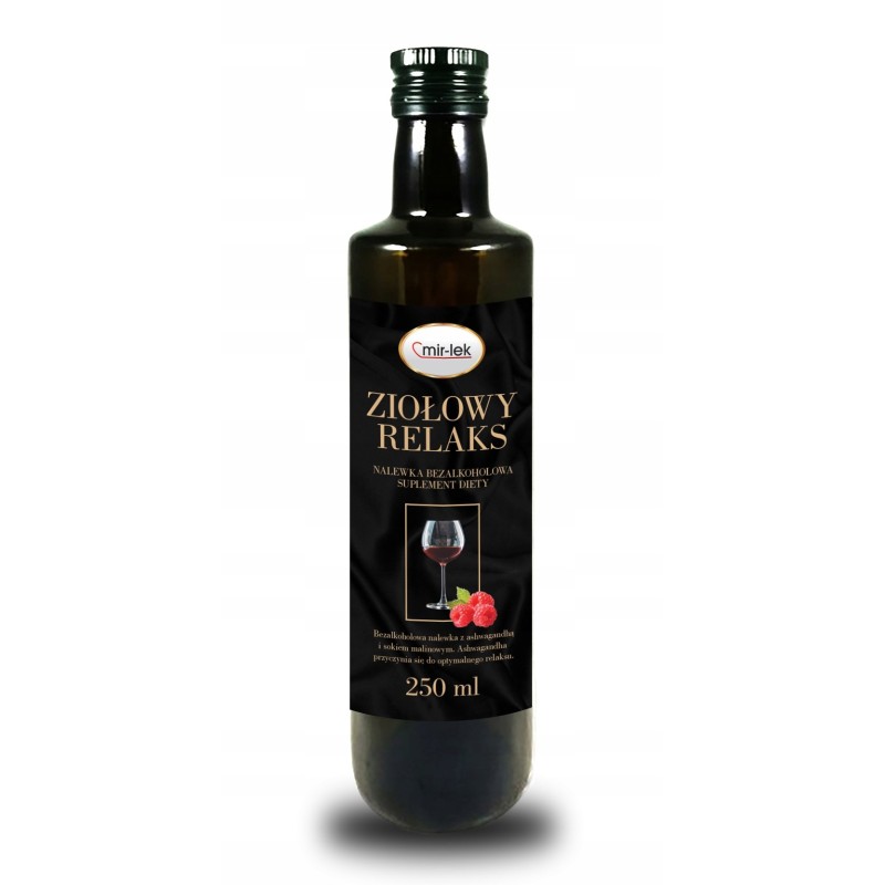 MIR-LEK ZIOŁOWY RELAKS eliksir Ashwagandha z maliną 250ml