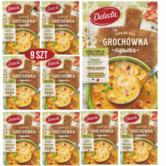 Delecta ZUPA W PROSZKU GROCHÓWKA KUJAWSKA 9szt Delecta ZUPA W PROSZKU GROCHÓWKA KUJAWSKA 9szt