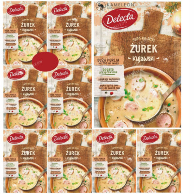 Delecta ZUPA W PROSZKU ŻUR ŻUREK KUJAWSKI 50G 9szt