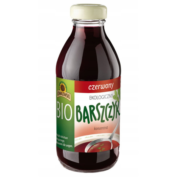 EKO BIO BARSZCZYK BARSZCZ CZERWONY BEZGLUTENOWY KONCENTRAT 320ML KOWALEWSKI EKO BIO BARSZCZYK BARSZCZ CZERWONY BEZGLUTENOWY KONCENTRAT 320ML KOWALEWSKI