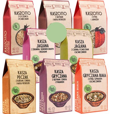 DANIA BABCI ZOSI - KASZOTTO I KASZA KASZE MIX 8szt / ZESTAW