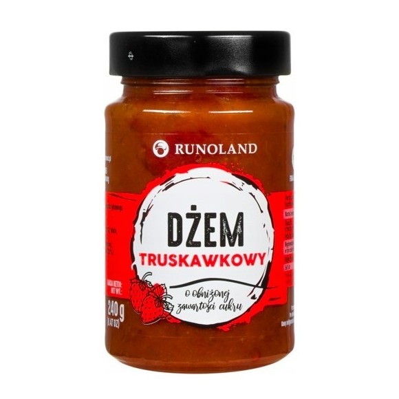 Runoland DŻEM TRUSKAWKOWY niskosłodzony 240g