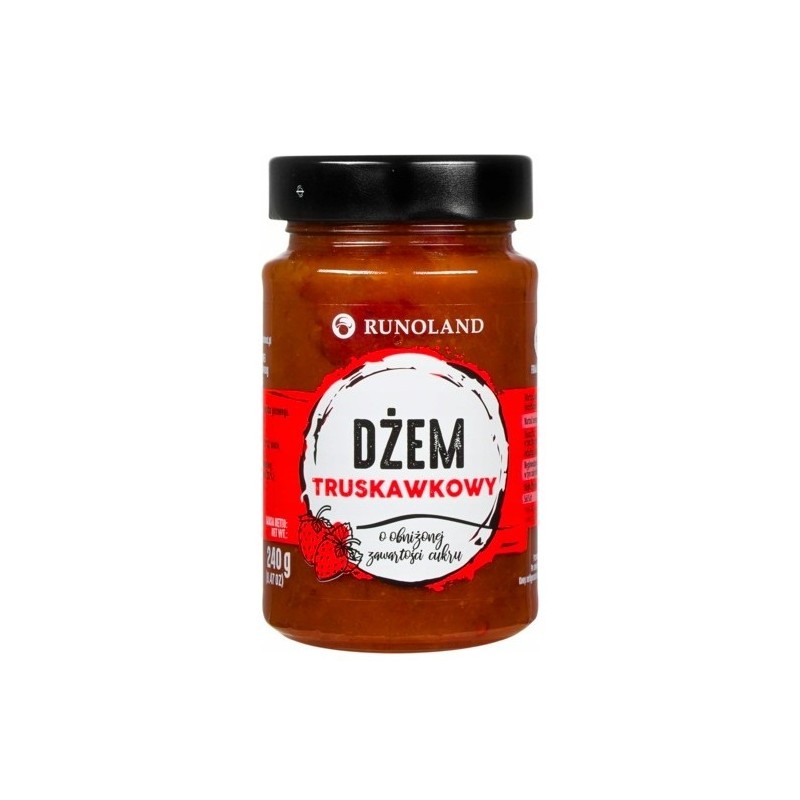 Runoland DŻEM TRUSKAWKOWY niskosłodzony 240g
