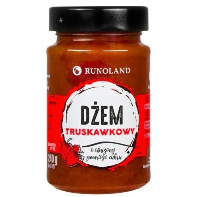 Runoland DŻEM TRUSKAWKOWY niskosłodzony 240g